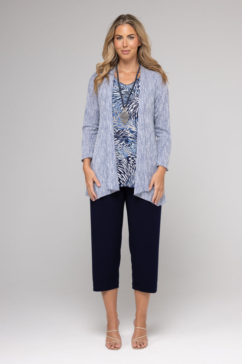 Sky Haven Poly/Rayon Knit Long Sleeve Cardigan