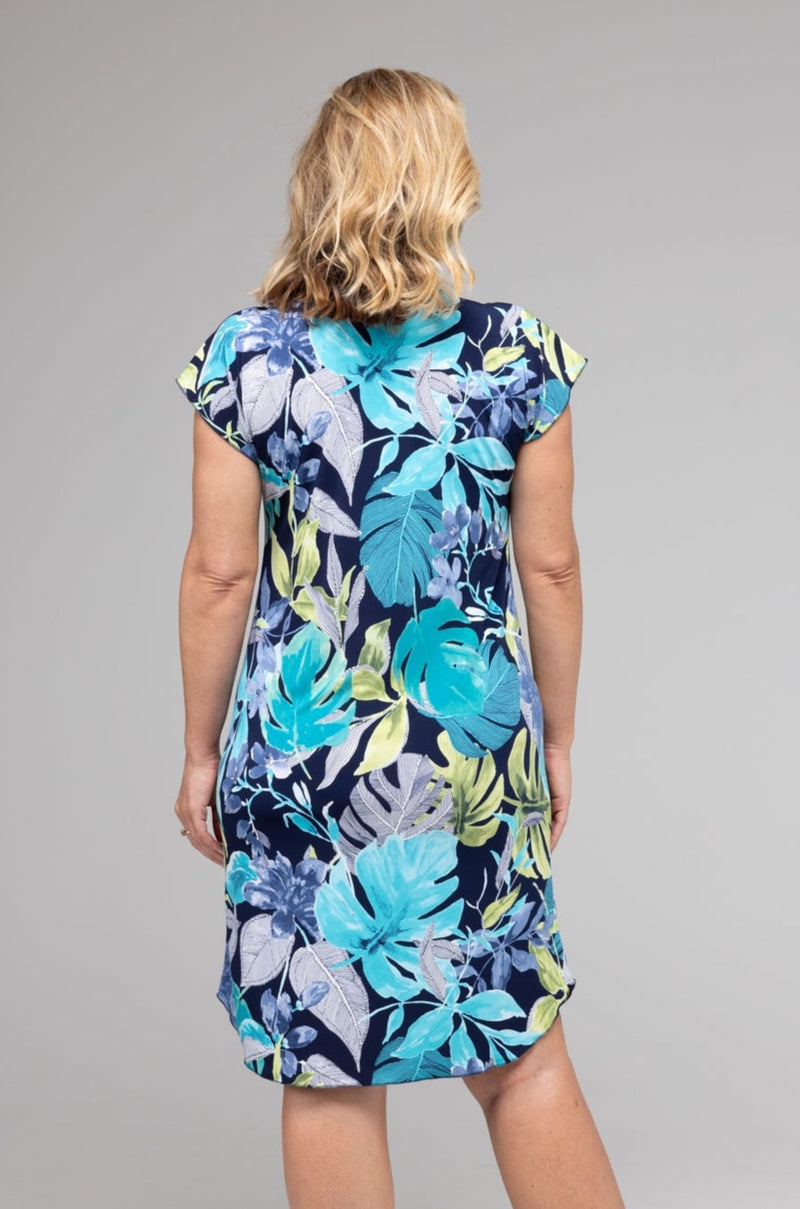 Daydream Print Short Sleeve Jersey Shift Dress I Love My Life Daydream Print Short Sleeve Jersey Shift Dress I Love My Life