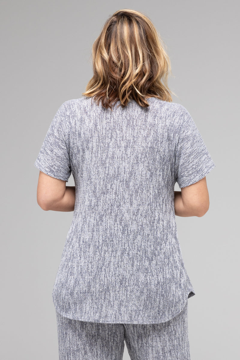 TWIN SET - INK Haven Poly/Rayon Knit Longer Sleeve top + Cardigan