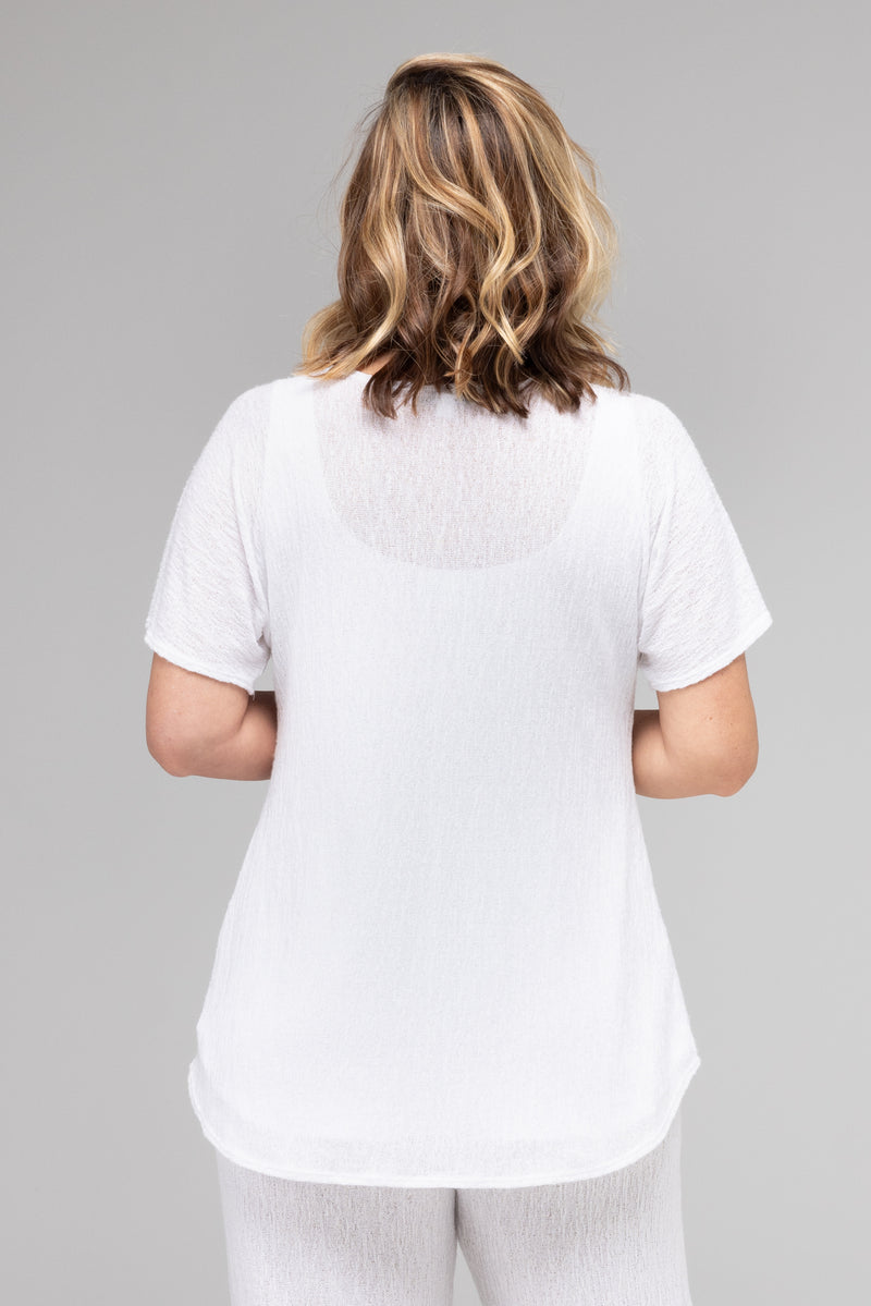 White Haven Poly/Rayon Knit Longer Sleeve Top