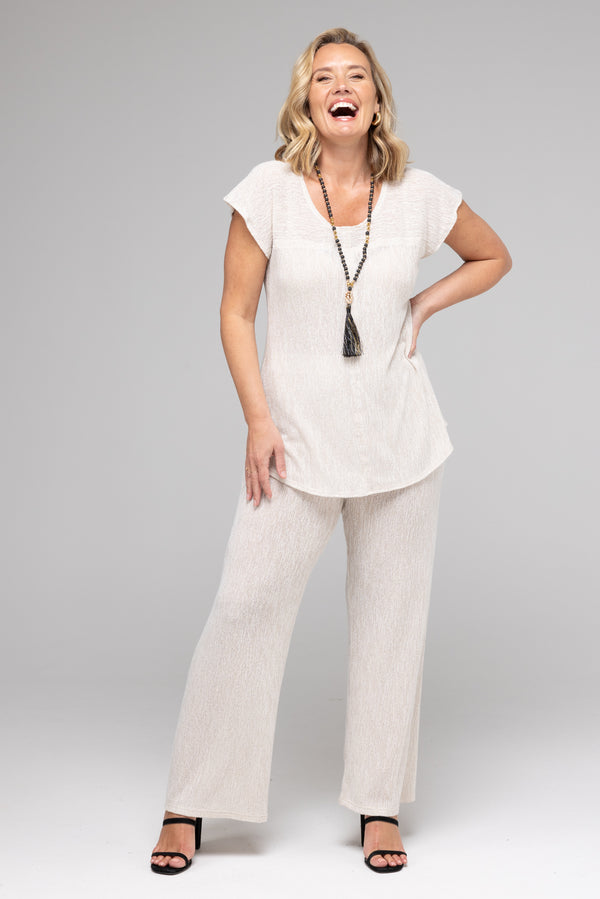 Sand Haven Poly/Rayon Knit Palazzo Pants