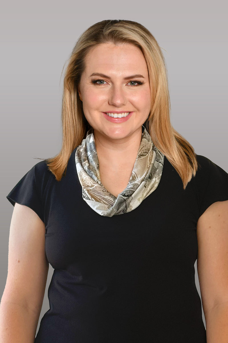 Ash Print Summer Twisted Jersey Scarf