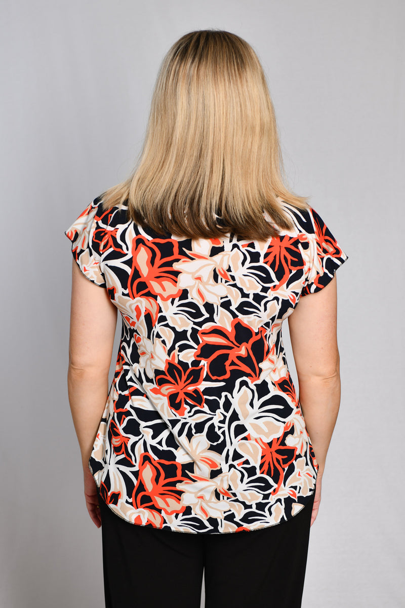 Tango Print Short Sleeve Jersey Top