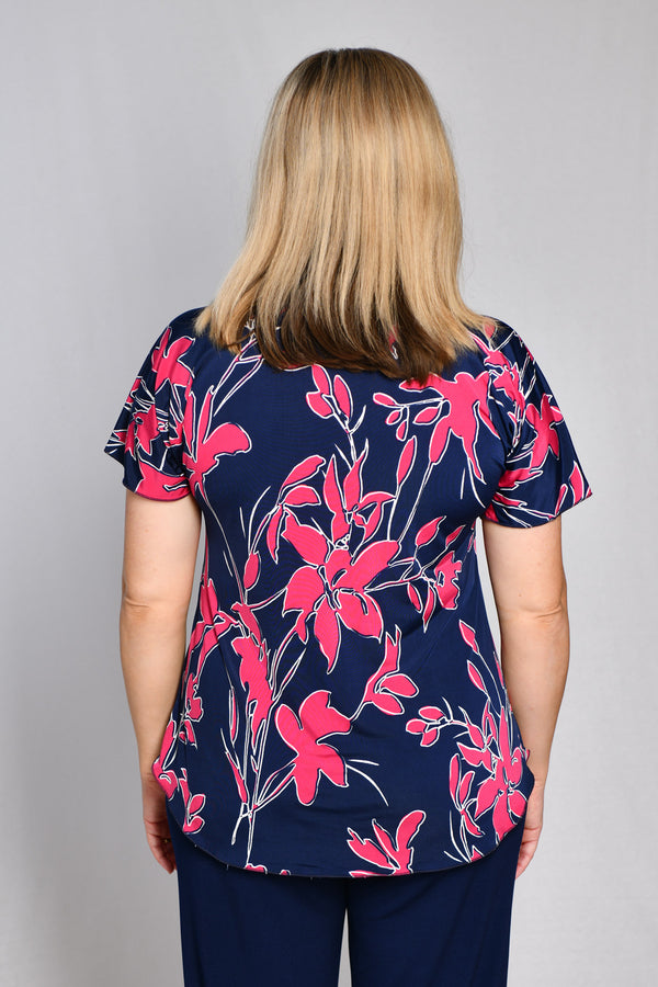 Hot Print Longer Sleeve Jersey Top
