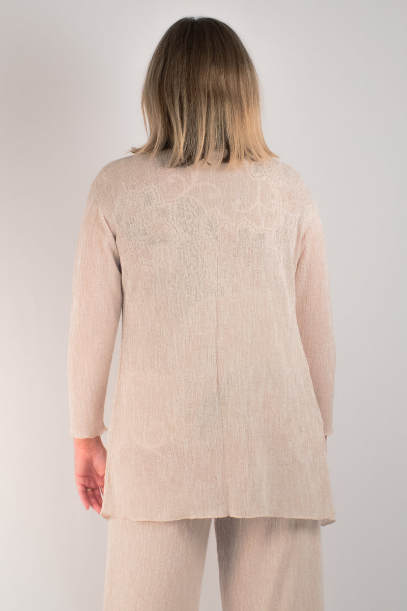 Sand Haven Poly/Rayon Long Sleeve Cardigan