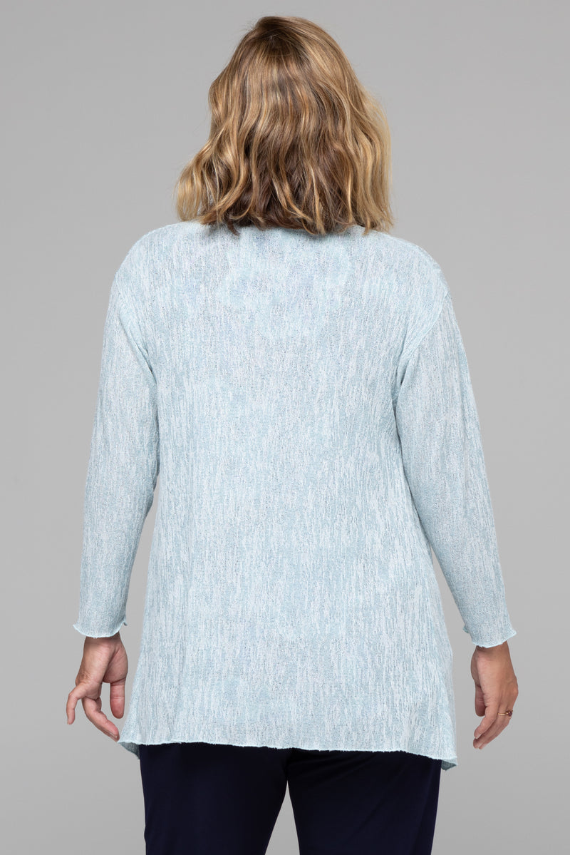 Ice Poly Rayon Long Sleeve Cardigan