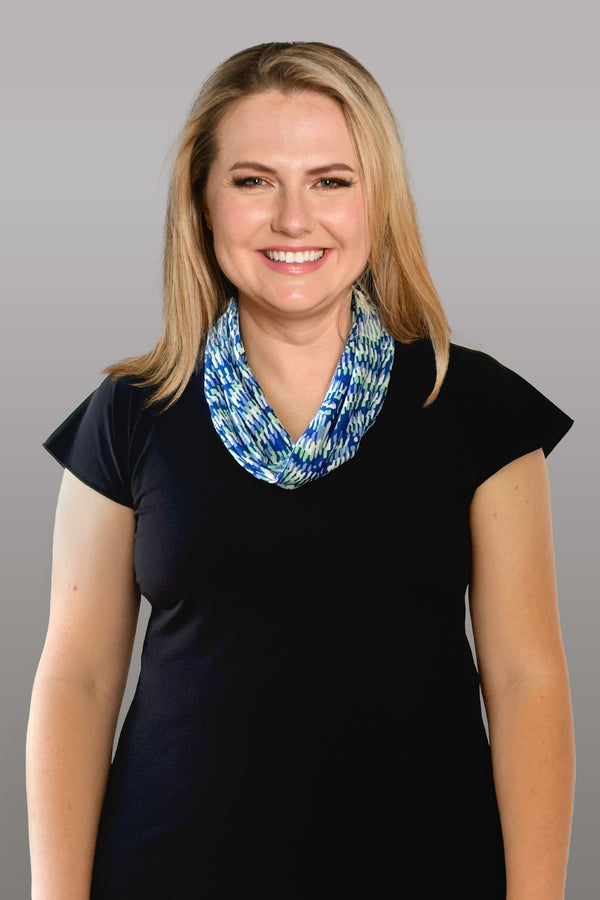 Ripple Print Summer Twisted Jersey Scarf