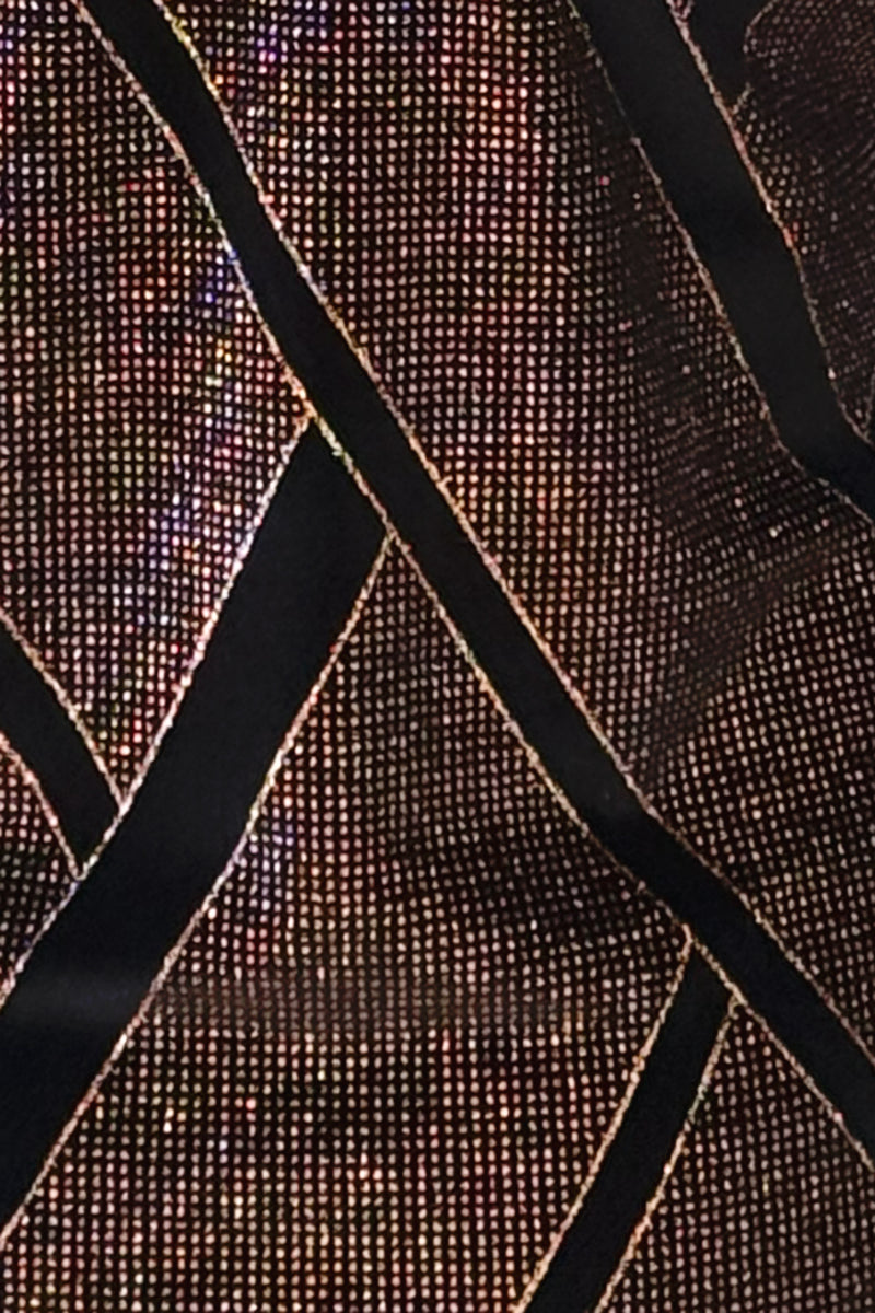 Rumba Twisted Sparkle Sparkle Print Jersey Cowl Neck Scarf