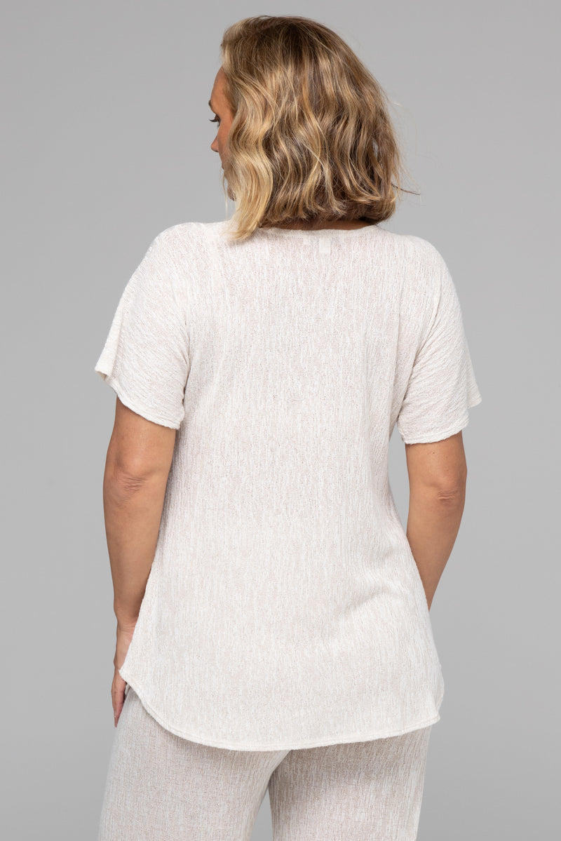 Sand Haven Poly/Rayon Knit Longer Sleeve top
