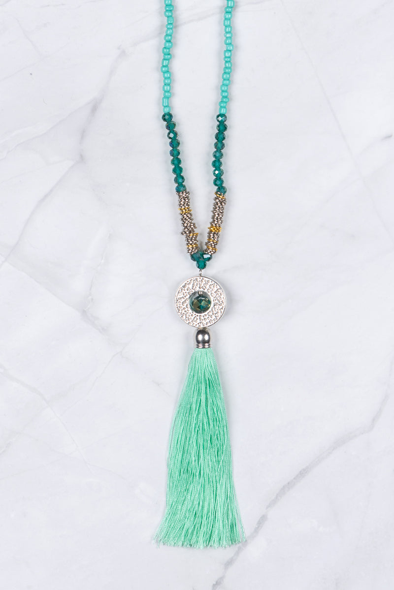 Long on sale tassel necklace