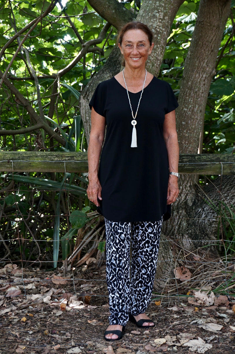 Black Jersey Tunic Top ilovemylife
