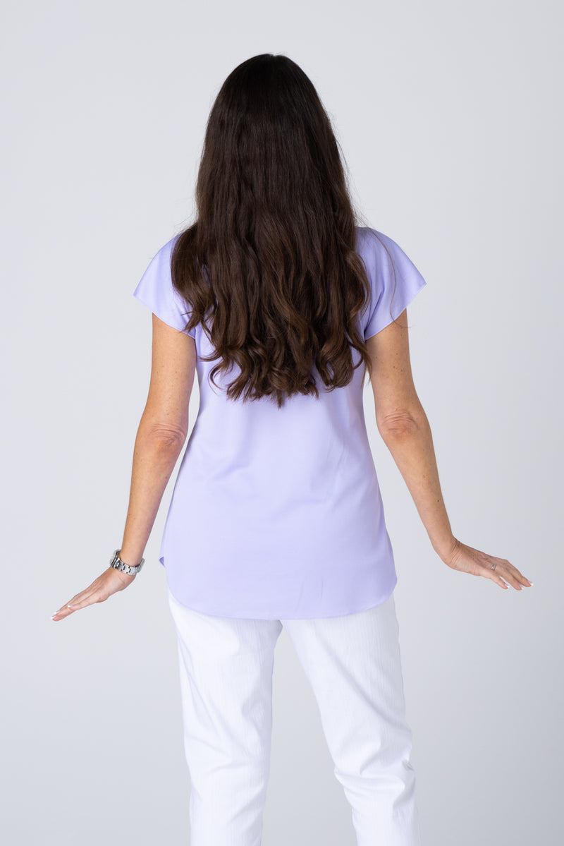 Lilac Activewear Short Sleeve Top