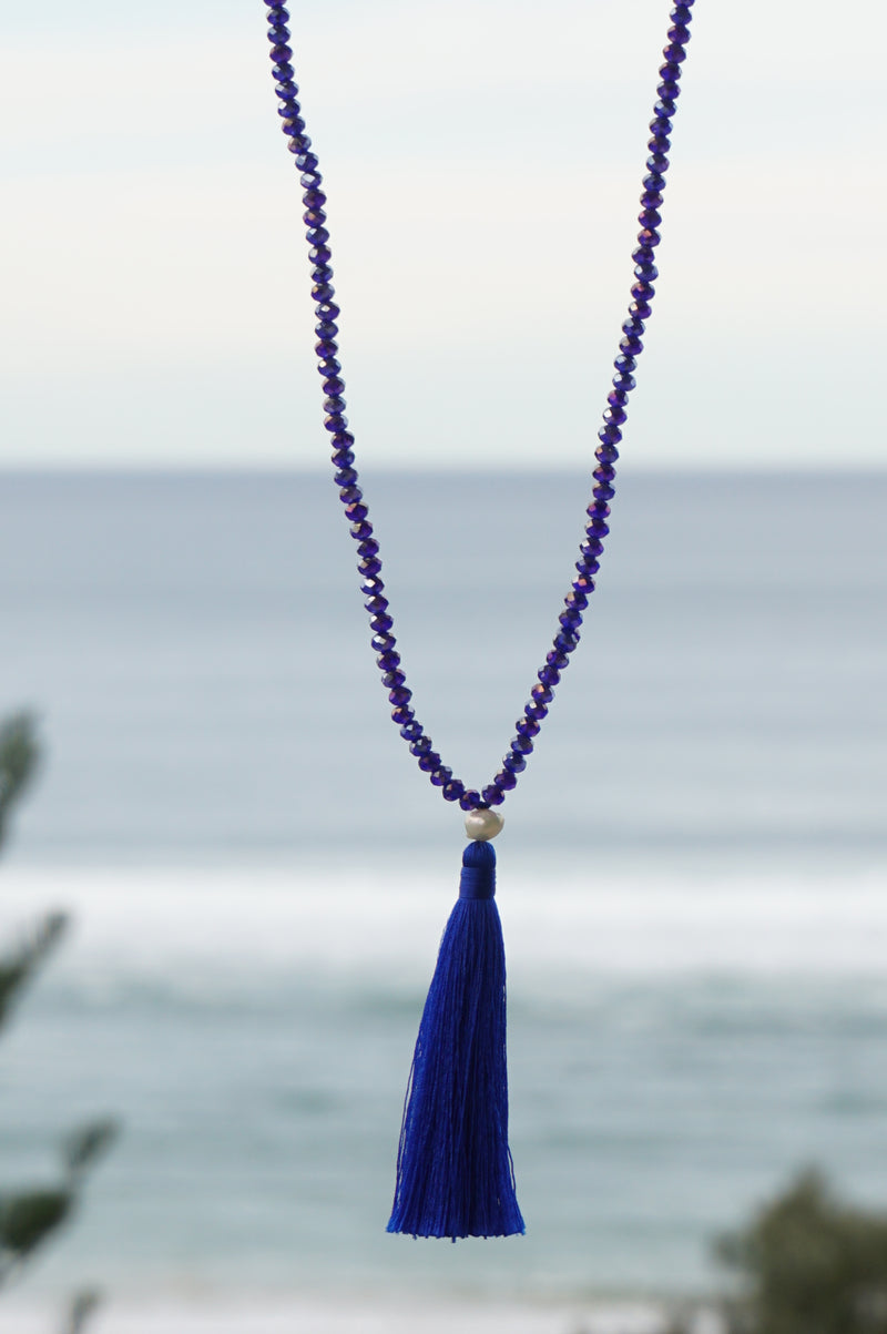 Pearl 3 String Tassel Necklace – KESYA JAIPUR