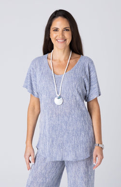 Sky Haven Poly/Rayon Knit Longer Sleeve top